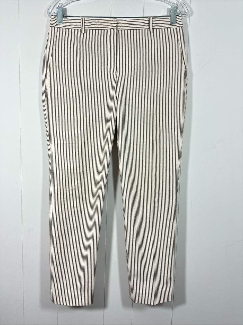 Theory Size 4 Style Treeca Crop Ankle Pants Trousers Flat Front Multicolor